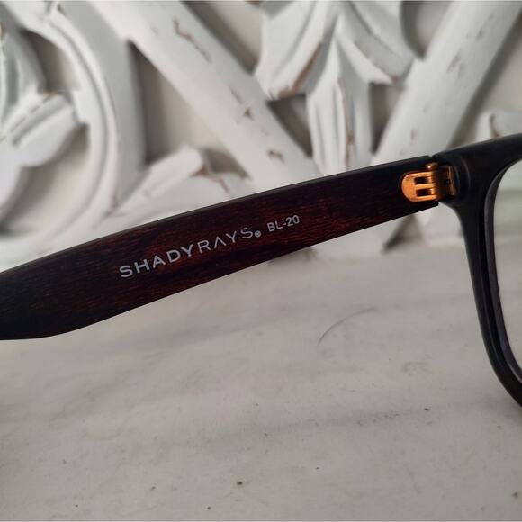 SHADYRAYS Classic Timber in Deep Timber Wood Grain Blue Light Glasses - Picture 6 of 14